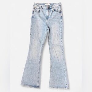 Garage Denim Light Wash Flare Jeans - Size 5 / 27